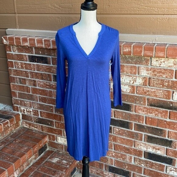 Southern Tide Jamie 3/4 Sleeve V-Neck Shift Dress - Picture 1 of 7